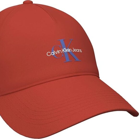Calvin Klein Men's Monologo Printed Baseball Cap, O/S - 4G5032G (Red Alert) - Picture 1 of 1